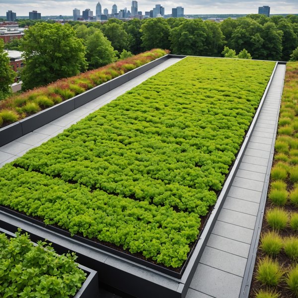 Quels sont les bénéfices des systèmes de toiture végétalisée pour la gestion des eaux pluviales ?